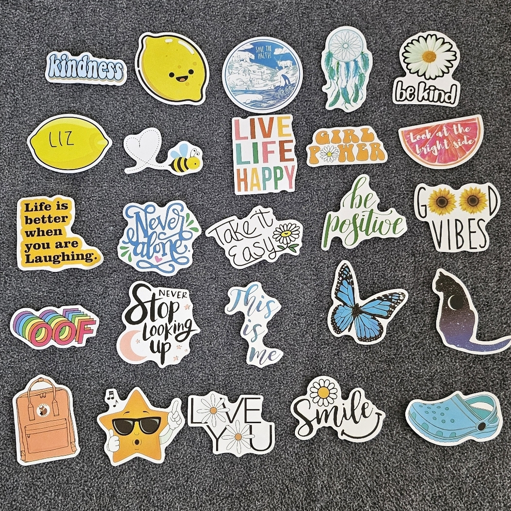 Motivation Stickers, cute stickers,  Journaling stationary girls, women,25pc